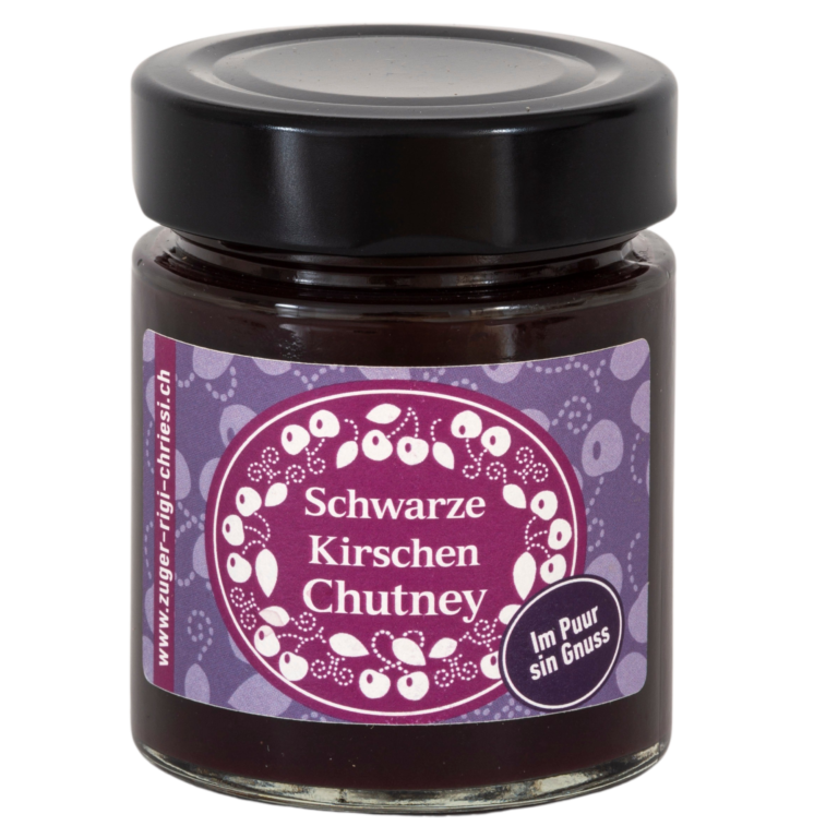 Schwarze Kirschen Chutney, 150g - zuger-rigi-chriesi AG